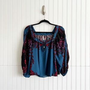 Free People Size XS Wild Memories Blouse